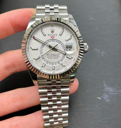 Rolex Sky-dweller 2021 Model Jubilee White Dial