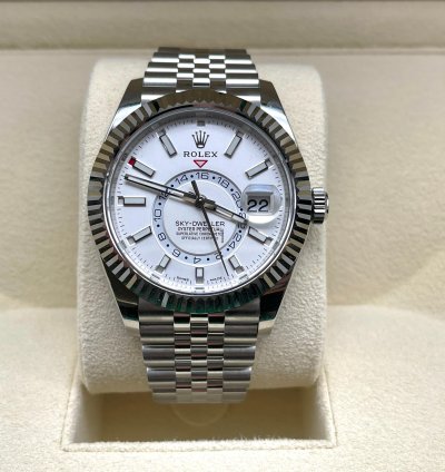 Rolex Sky-dweller 2021 Model Jubilee White Dial
