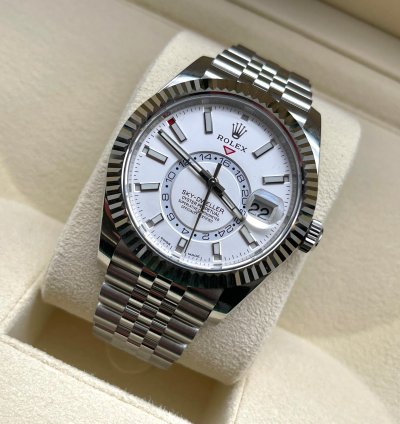 Rolex Sky-dweller 2021 Model Jubilee White Dial