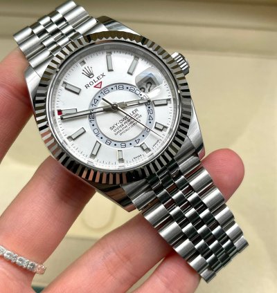 Rolex Sky-dweller 2021 Model Jubilee White Dial