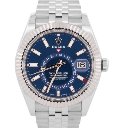 Rolex Sky-dweller 2021 New Papers Rolex Sky-dweller Blue Jubilee 18k 42mm Steel 326934 Box