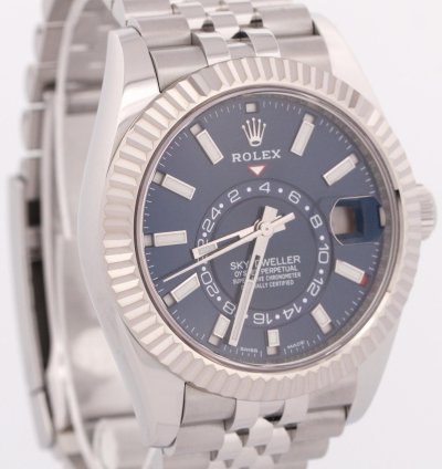 Rolex Sky-dweller 2021 New Papers Rolex Sky-dweller Blue Jubilee 18k 42mm Steel 326934 Box