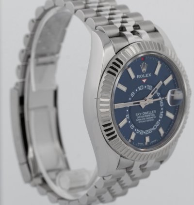 Rolex Sky-dweller 2022 New Papers Rolex Sky-dweller Blue Jubilee 18k 42mm Steel 326934 Box