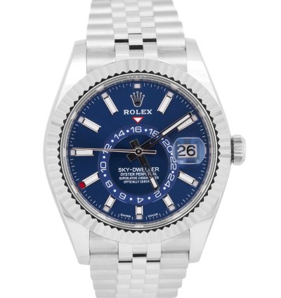 Rolex Sky-dweller 2022 New Papers Rolex Sky-dweller Blue Jubilee Steel 18k 42mm 326934 Box