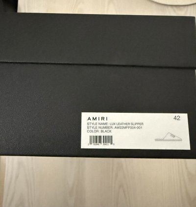 Amiri Lux Leather Slipper