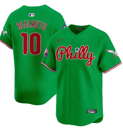 Jtrealmuto Jersey 10 Phillies And Eagles Vapor Premier Limited Stitched Green