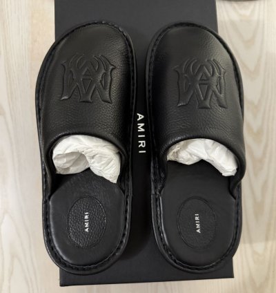 Amiri Lux Leather Slipper