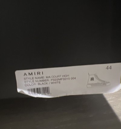 Amiri Ma Logo Court High Sneakers