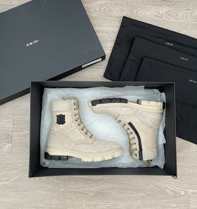 Amiri Ma Logo Military Combat Boot