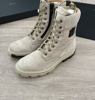Amiri Ma Logo Military Combat Boot