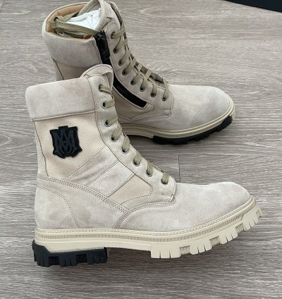 Amiri Ma Logo Military Combat Boot
