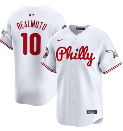 Jtrealmuto Jersey 10 Phillies And Eagles Vapor Premier Limited Stitched White