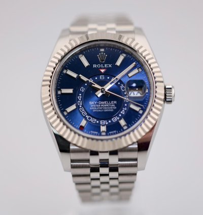 Rolex Sky-dweller 2022 Skydweller Stainless Steel Blue Jubilee 326934