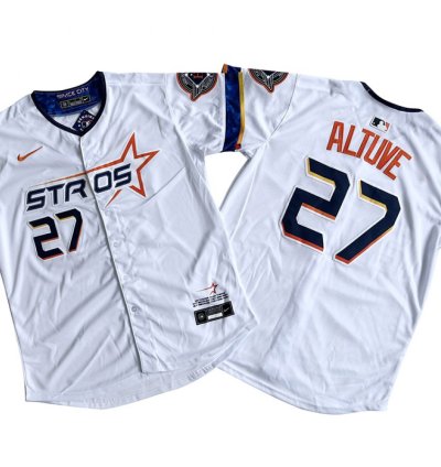 Houston Astros 27 Jose Altuve White 2025 City Connect Limited Jersey