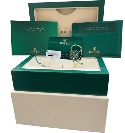 Rolex Sky-dweller 2023 New Papers Rolex Sky-dweller Champagne Two-tone Gold Jubilee 336933 Box