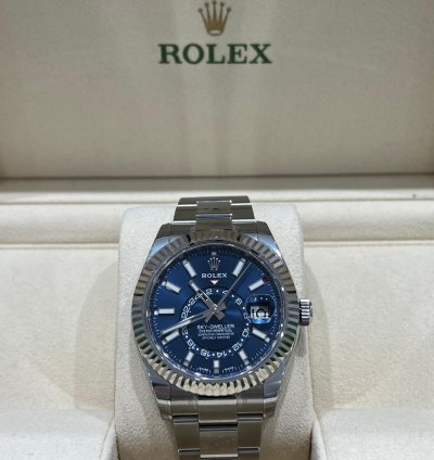 Rolex Sky-dweller 2023 Rolex Sky-dweller Blue Dial 326934 Unworn Box Papers 326934