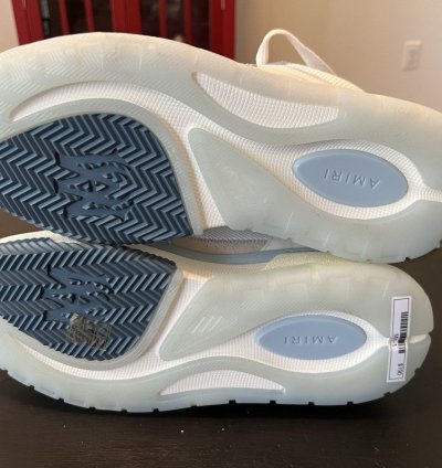 Amiri Ma-1 In White And Blue Size 9 Msrp 790