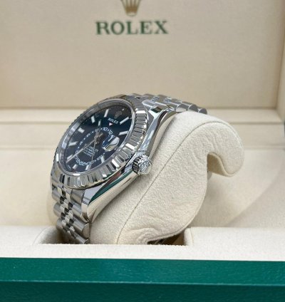 Rolex Sky-dweller 2023 Steel Sky-dweller Blue Dial Jubilee Bracelet Unworn Box And Papers 326934