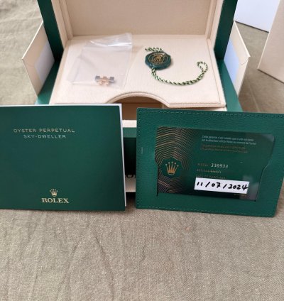 Rolex Sky-dweller 2024 Like New Unworn Champagne Dial 336933