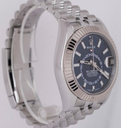 Rolex Sky-dweller 2024 New Papers Rolex Sky-dweller Blue 42mm Stainless Jubilee Watch 336934 Box
