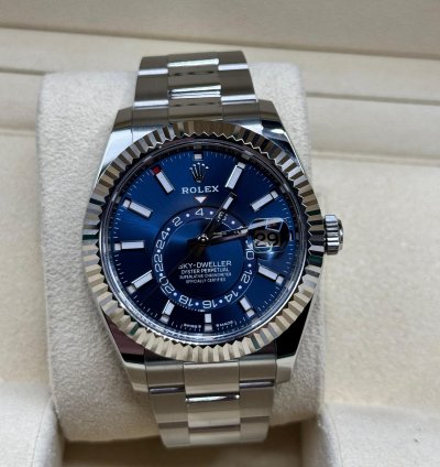 Rolex Sky-dweller 2024 Sky-dweller Blue Dial Unworn 336934 Box And Papers