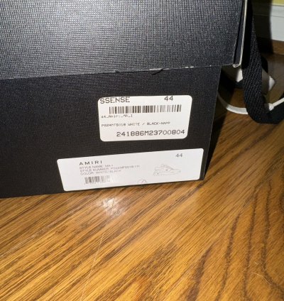 Amiri Ma-1 White And Black Sneaker