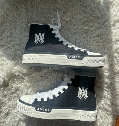 Amiri Men Black Court High-top Sneakers
