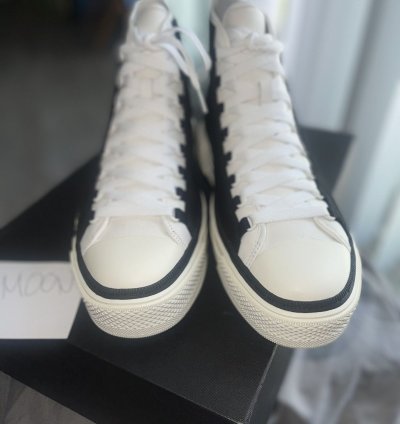 Amiri Men Black Court High-top Sneakers