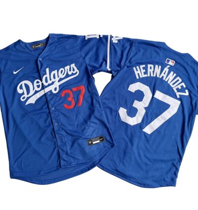 Los Angeles Dodgers 37 Teoscar Hernandez Royal Limited Jersey