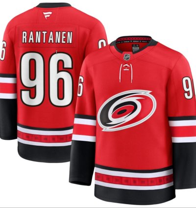 Mens Mikko Rantanen Jersey 96 Carolina Hurricanes All Stitched Red
