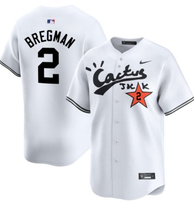Alex Bregman 2 Houston Astros Cactus Jack White Jersey V2