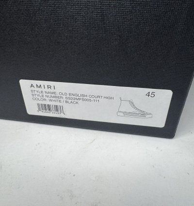 Amiri Old English Court High White Black