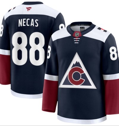 Mens Martin Necas Jersey 88 Colorado Avalanche All Stitched