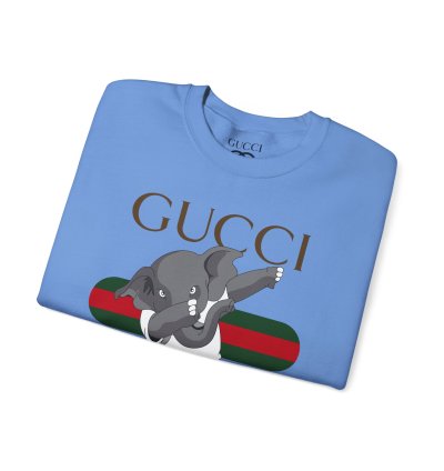 Gucci Elephant Carolina Blue Sweatshirt - Size Usa