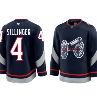 Mens Cole Sillinger Jersey 4 Columbus Blue Jackets 2025 Stadium Series