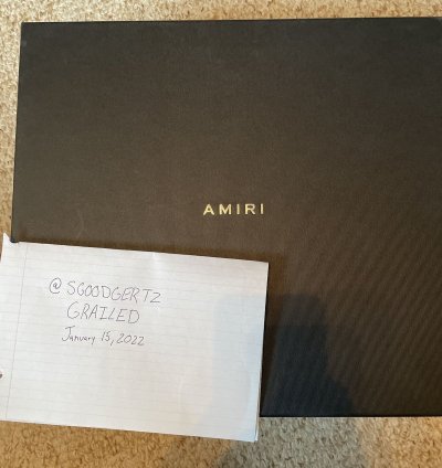 Amiri Party Glitter Stripe Sunset Black Blue