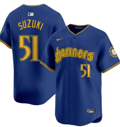 Ichiro Suzuki Jersey 51 Seattle Mariners 2025 Vapor Premier Limited Stitched Blue