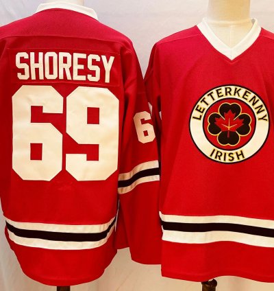 Shoresy Jersey 69 Ice Hockey Letterkenny Ireland All Stitched