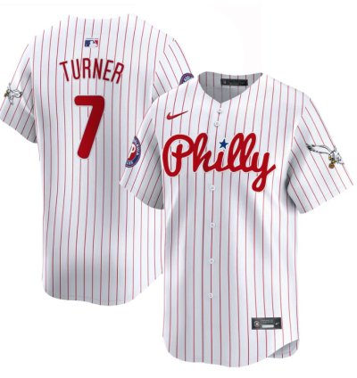 Trea Turner Jersey 7 Phillies And Eagles Vapor Premier Limited Stitched Pinstripe