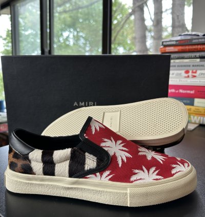 Amiri Patchwork Palm Slip-on Sneakers
