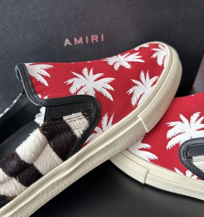Amiri Patchwork Palm Slip-on Sneakers