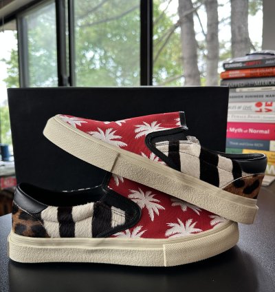 Amiri Patchwork Palm Slip-on Sneakers