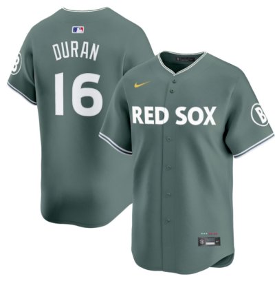 Jarren Duran Jersey 16 Boston Red Sox 2025 City Connect Vapor Premier Limited Stitched Green
