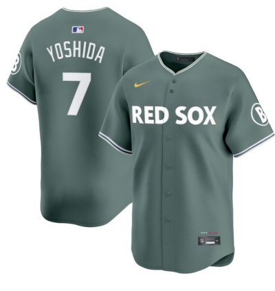 Masataka Yoshida Jersey 7 Boston Red Sox 2025 City Connect Vapor Premier Limited Stitched Green