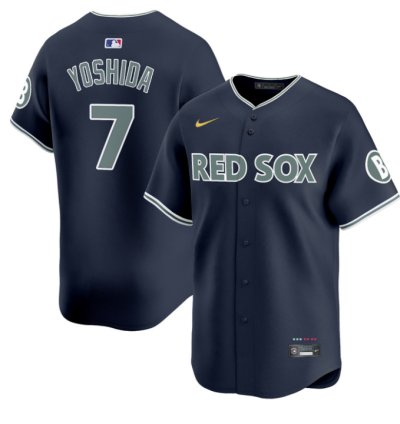 Masataka Yoshida Jersey 7 Boston Red Sox 2025 City Connect Vapor Premier Limited Stitched Navy