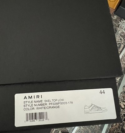 Amiri Skel Bone Low Top Sneakers