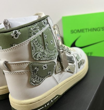 Amiri Skel High Bandana Paisley Green
