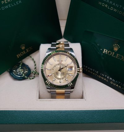 Rolex Sky-dweller 326933 Champagne Oyster - New 2023