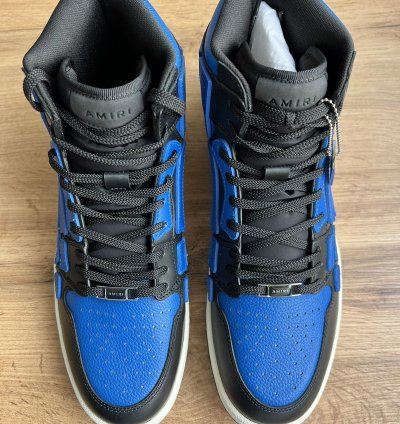 Amiri Skel High Sneaker Black Blue Size 43