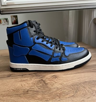 Amiri Skel High Sneaker Black Blue Size 43